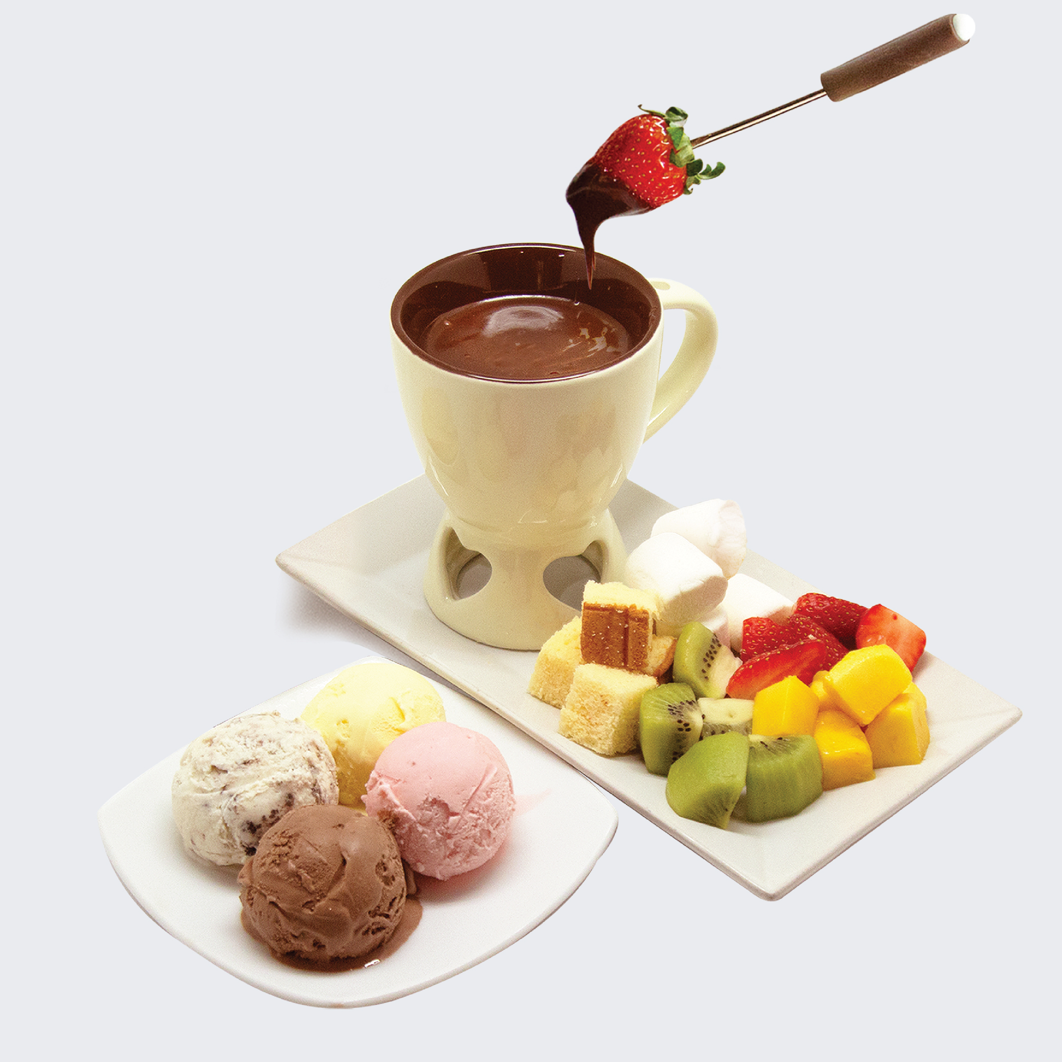 Umm!..Milk Lindt Chocolate Fondue